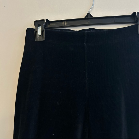Vince Black Corduroy Velvet Leggings Small Pull On Stretch Fitted Velour Pants - Picture 4 of 9